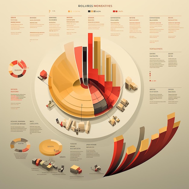 Photo infographic about bussiness