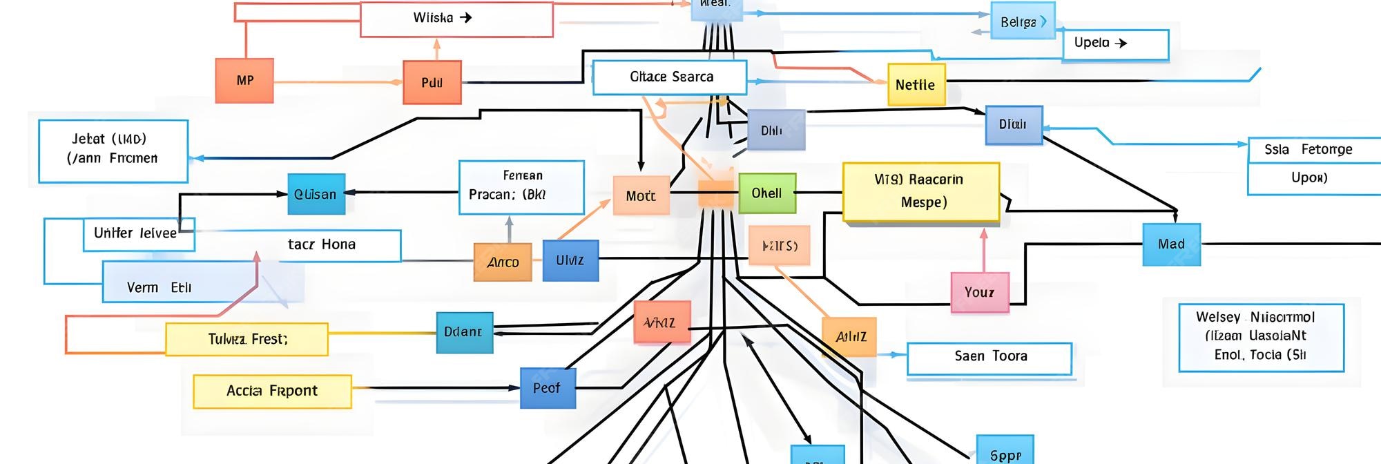 顯示各種數據結構及其編程方法的圖表 | Premium AI-generated image