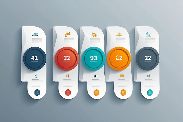 infographic design template can be used for workflow layout number options web design