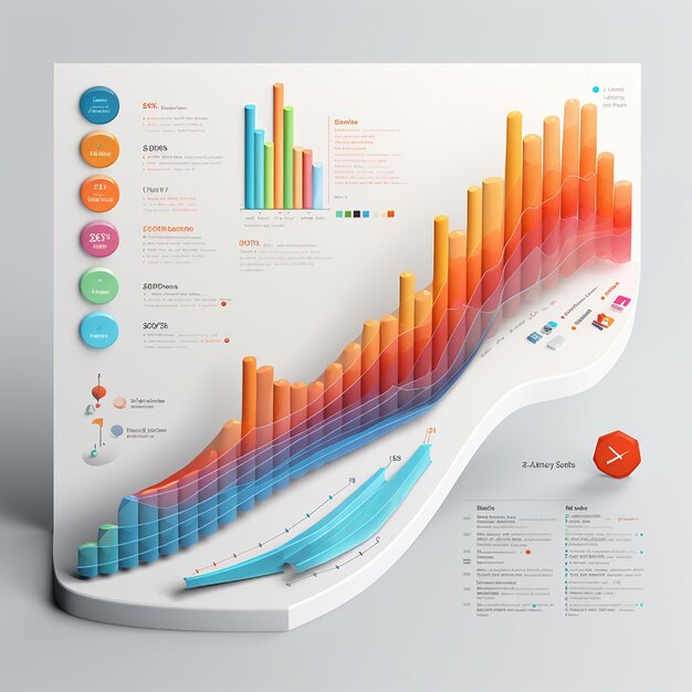 Photo infographic elements business