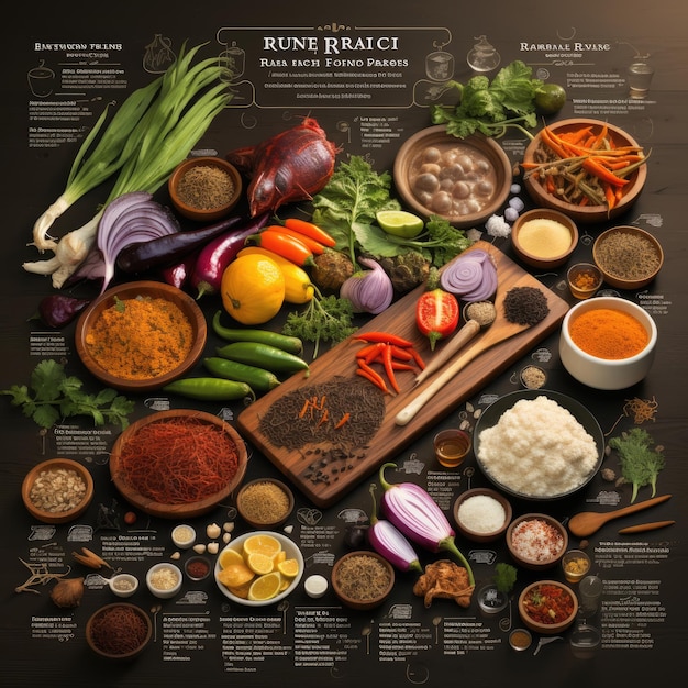 infographic of food