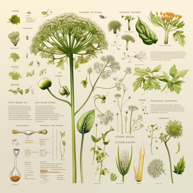 Foto infographic inspiratie over de pimpinella pruatjan plant