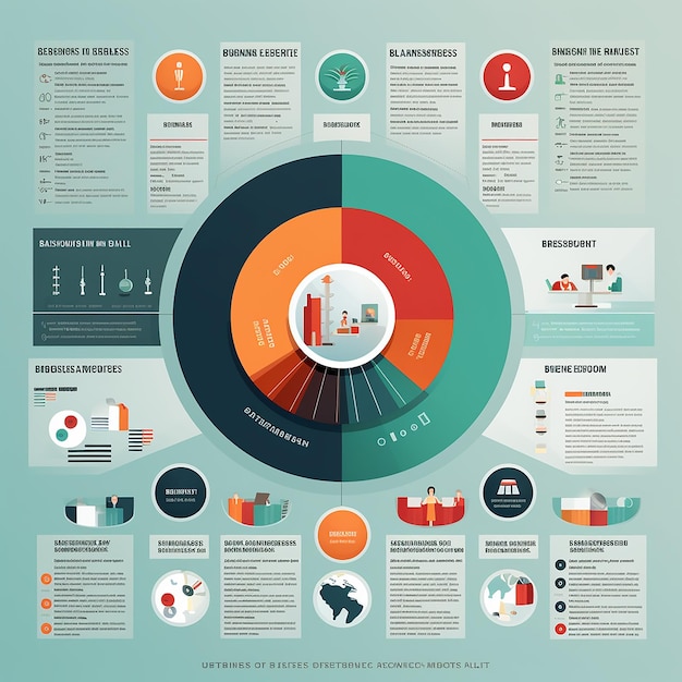 Infographic over het bedrijfsleven