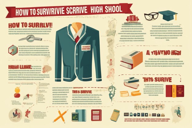 infographic school sjabloon ontwerp