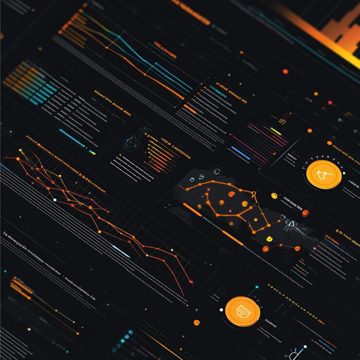 Photo infographic with hover effects revealing additional information
