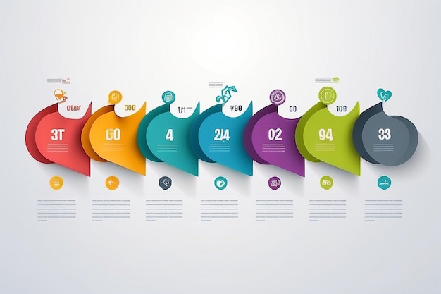 infographics elements with 4 steps for presentation concept graph of business planning