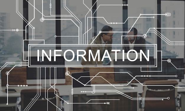 Information Circuit Board Graphics Concept