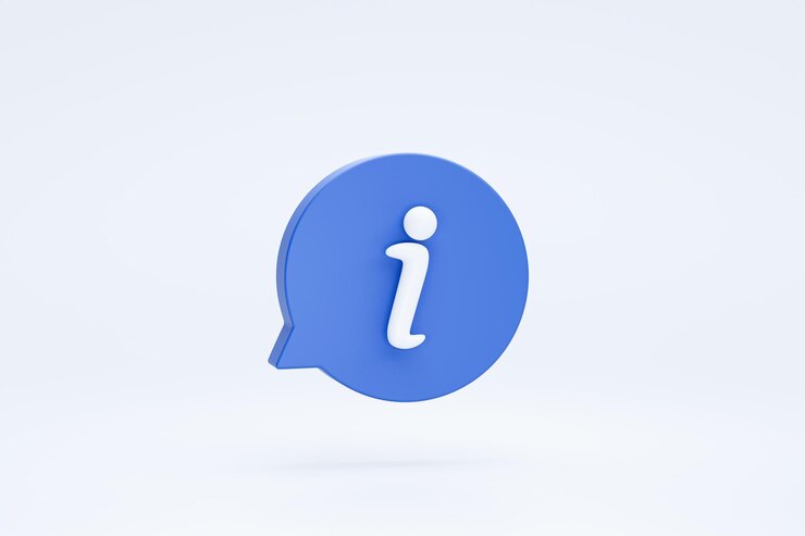 Photo information message support service sign or symbol icon 3d rendering