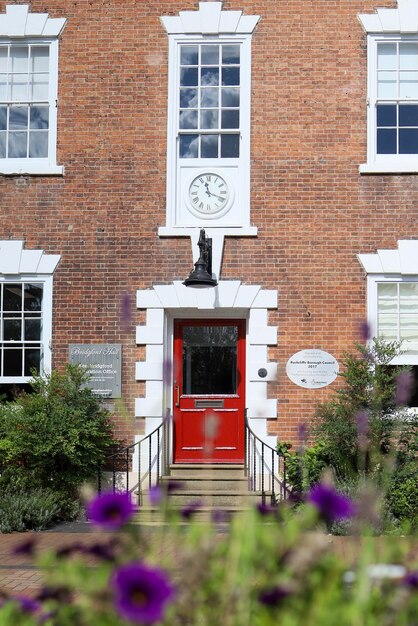 Information sign on building