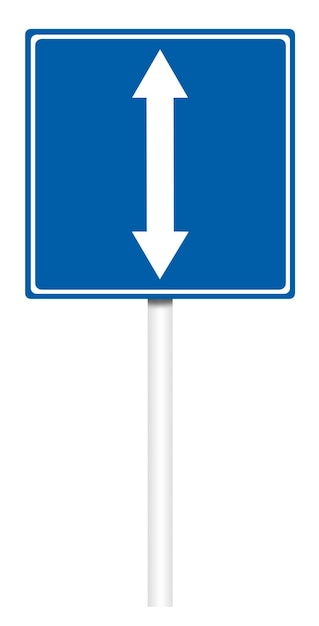 Informative traffic sign Reverse movement