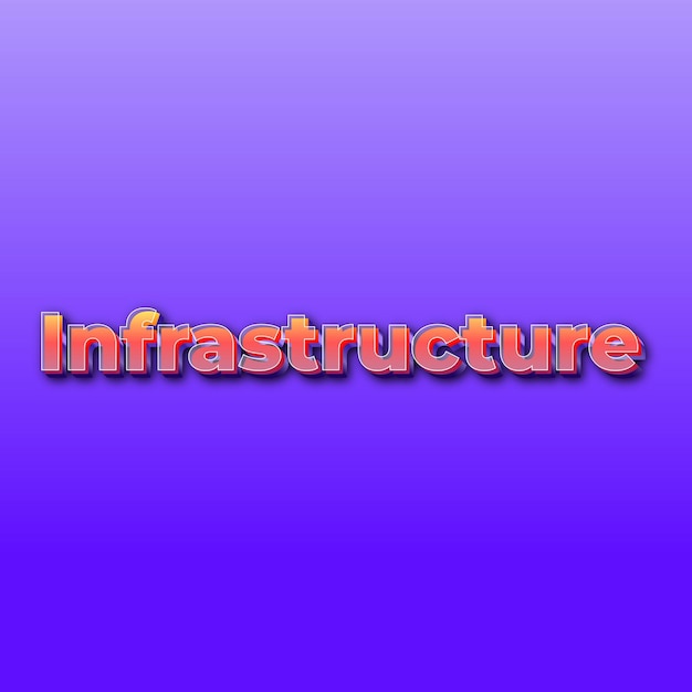 Infrastructuretext effect jpg gradient purple background card photo