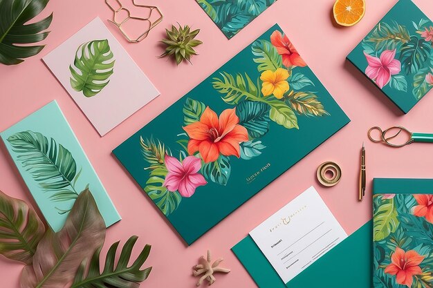 Photo infuse tropical vibes with lively colors inspired by exotic flora and fauna