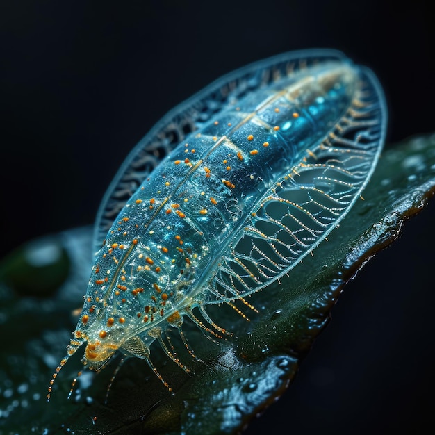 Photo infusoria aquatic tiny ciliates and flagellates create a vibrant ecosystem embodying the intricate biodiversity within water environments revealing the hidden world of minute dynamic life forms