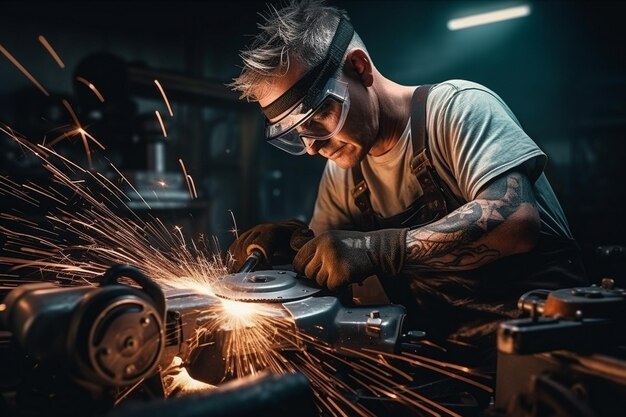 ingenieur controle en controle lasrobotische automatische wapens machine