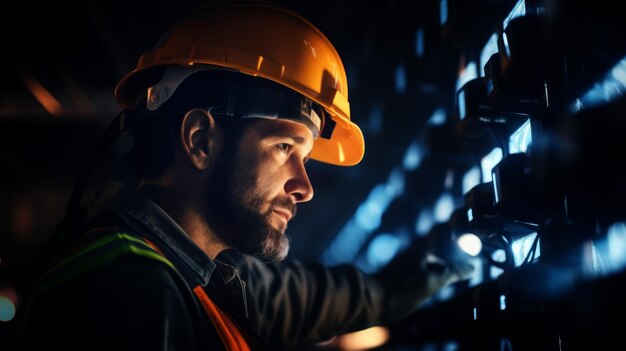 Ingenieur en zijn werk op verschillende plaatsen Ai gegenereerd