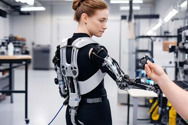 Ingenieurs en wetenschappers in het laboratorium voor de ontwikkeling van robotica