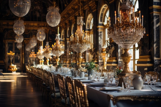 Ingewikkelde Elegantie Spiegelzaal in Versailles