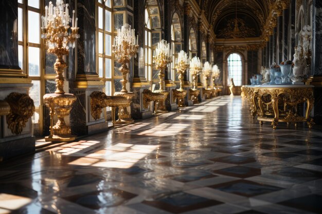 Ingewikkelde Elegantie Spiegelzaal in Versailles
