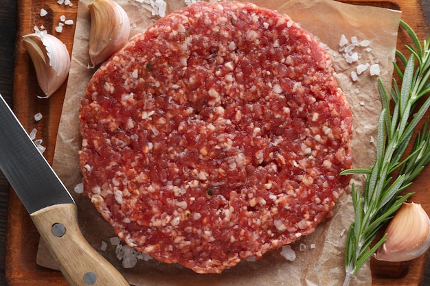 Ingredient for cooking grilled meat ground meat