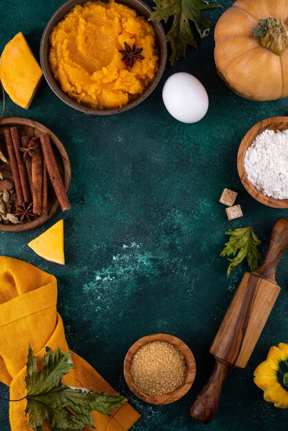 Ingrediente per cucinare la torta di zucca