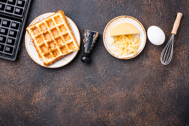 Ingrediënt voor het koken van kaaswafel