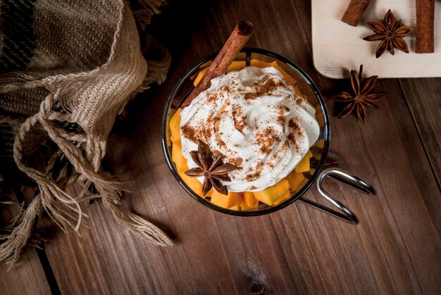 Ingrediënten voor Autumn Pumpkin Latte