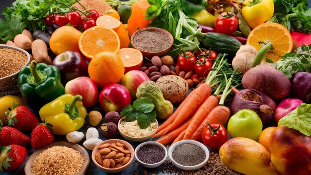 Ingrediënten voor de selectie van gezonde voedingsmiddelen