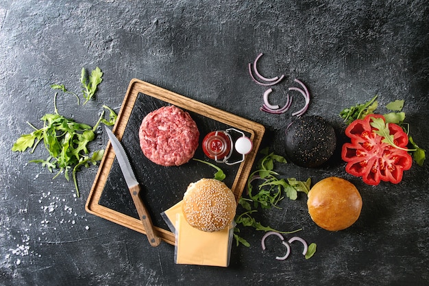 Ingrediënten voor Hamburger