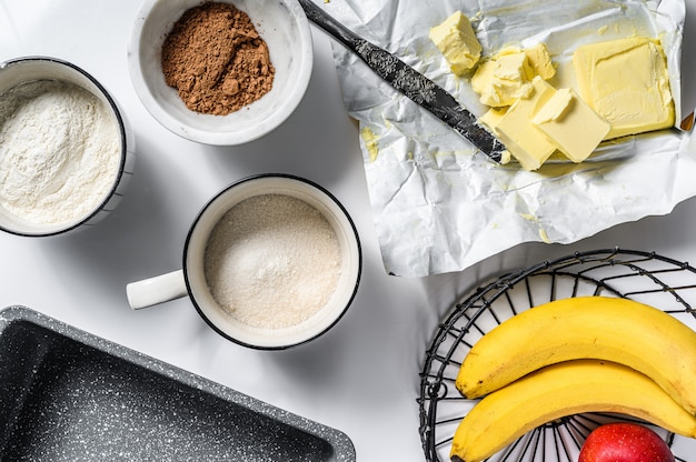 Ingrediënten voor het koken van gezond koekje.