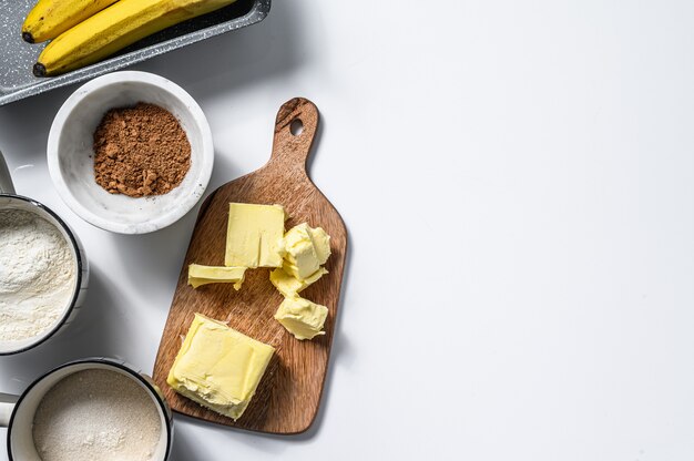 Ingrediënten voor het koken van gezond koekje.