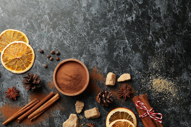 Ingrediënten voor het koken van glühwein