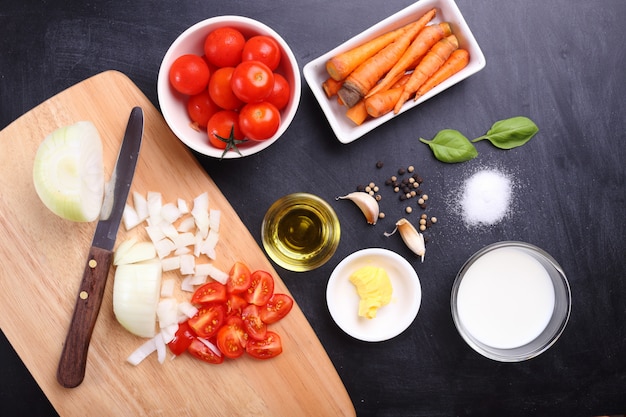 Ingrediënten voor tomatensoep