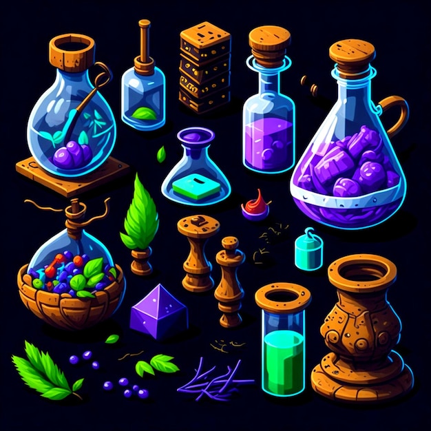 ingredients for alchemy game kid