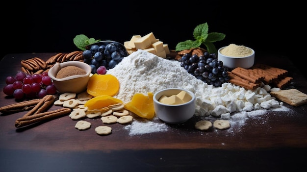 Photo ingredients for a baking dish