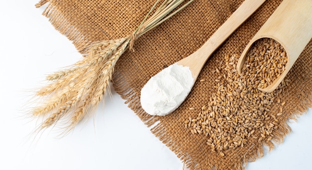 Ingredients for baking on a table