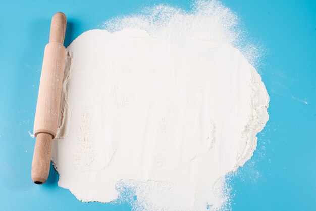 Photo ingredients for baking on a table