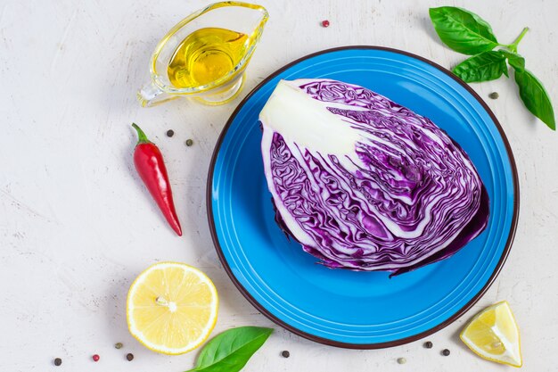 Ingredients for Cabbage Salad.