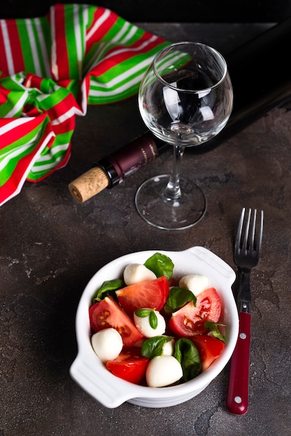 Ingredients for caprese