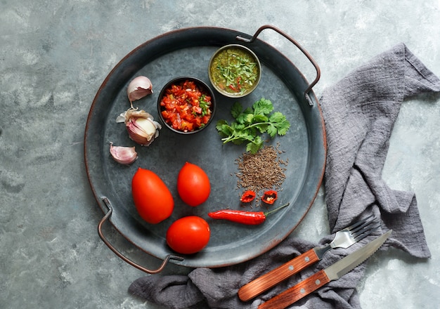 Ingredients for Colombian sauce