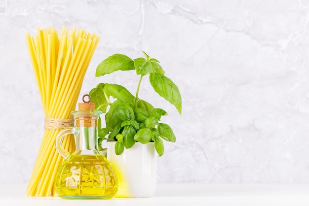 Ingredients for cooking Italian cuisine