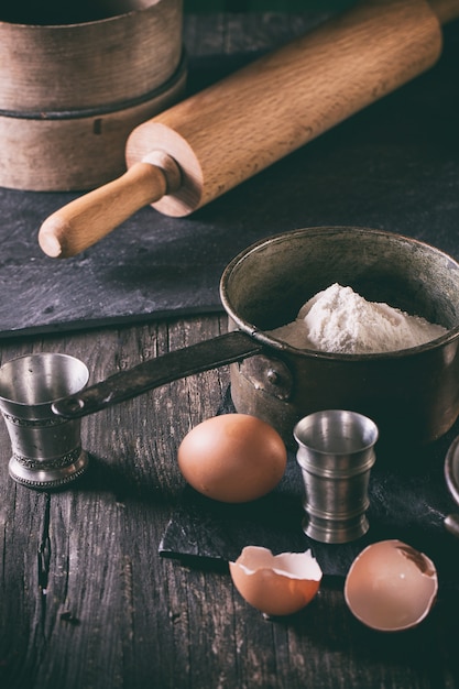 Ingredients for dough making 