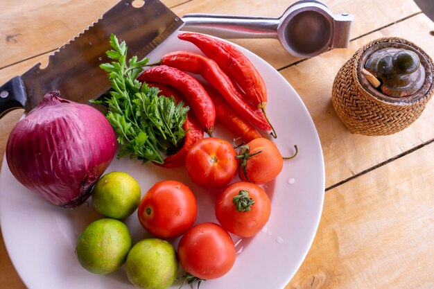 Ingredients for hot sauce