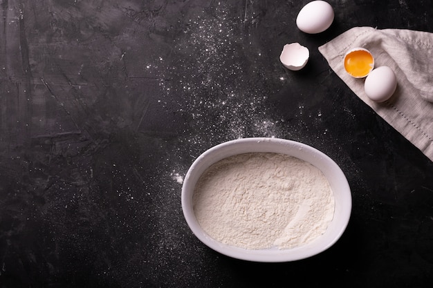 Ingredients for making bread