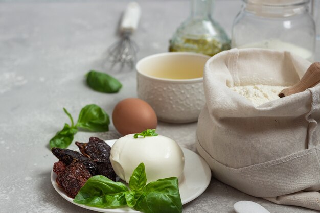 Ingredients for making cake