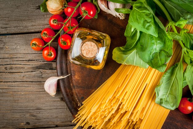 Ingredients for making pasta