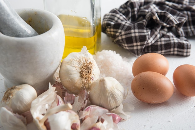 ingredients for the preparation of a sauce for food