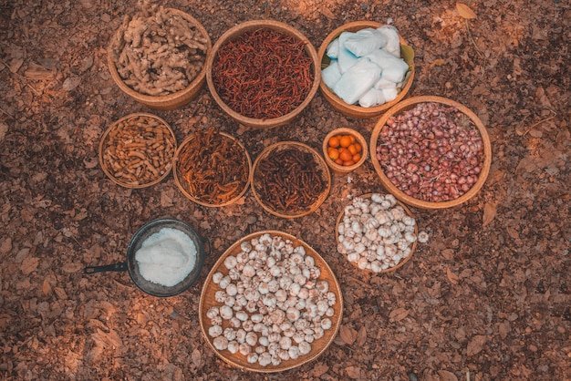 Foto ingredienti crudi per fare il cibo