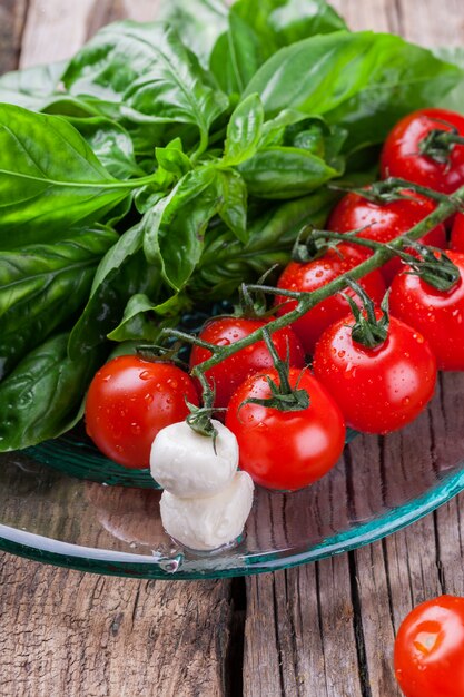 Ingredients for the salad