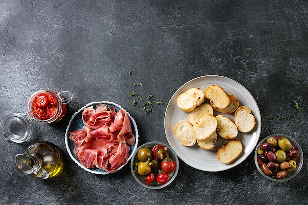 Ingredienti per tapas