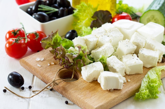 Ingredients for vegetables salad